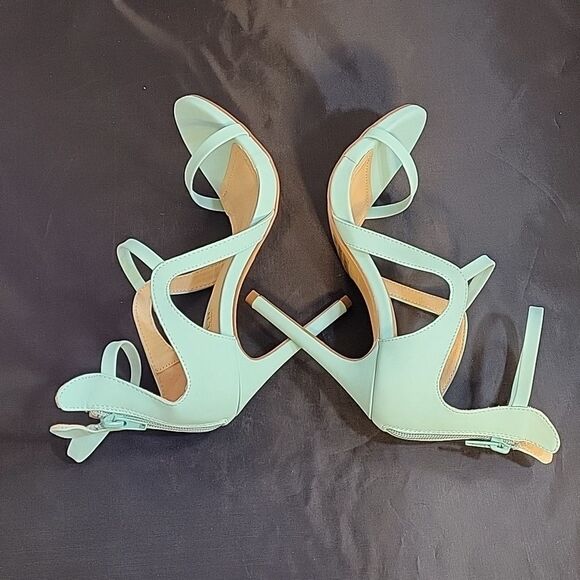 KAYLEEN BY LOS ANGELES ANKLE AND INSSTEP STRAP BACK ZIP CLOSURE WOMEN"S … - Picture 8 of 14